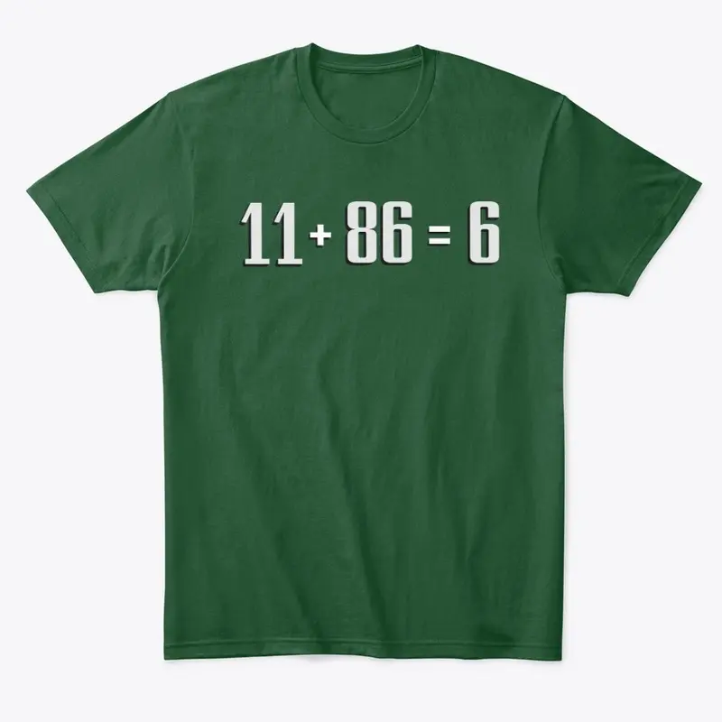 Eagles 11 + 86 = 6